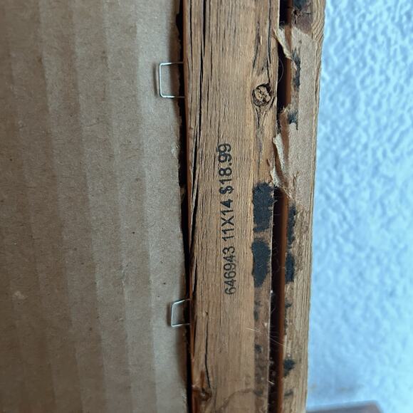 Rustic Wooden Frame Sylvan Lake Top Notch Peak Yellowstone Vtg 30s Haynes Print - Picture 7 of 7